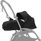 Stokke YOYO 0+ Newborn Pack, Requires YOYO3 Frame (Sold Separately), Black | Includes Mattress, Extendable Canopy, &amp; Five-Point Harness, Compatible with YOYO3 Frame, for Newborns to Babies 19.8lbs