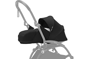 Stokke YOYO 0+ Newborn Pack, Black - Includes Mattress, Extendable Canopy & Five-Point Harness - Requires YOYO3 Frame (Sold Separately)
