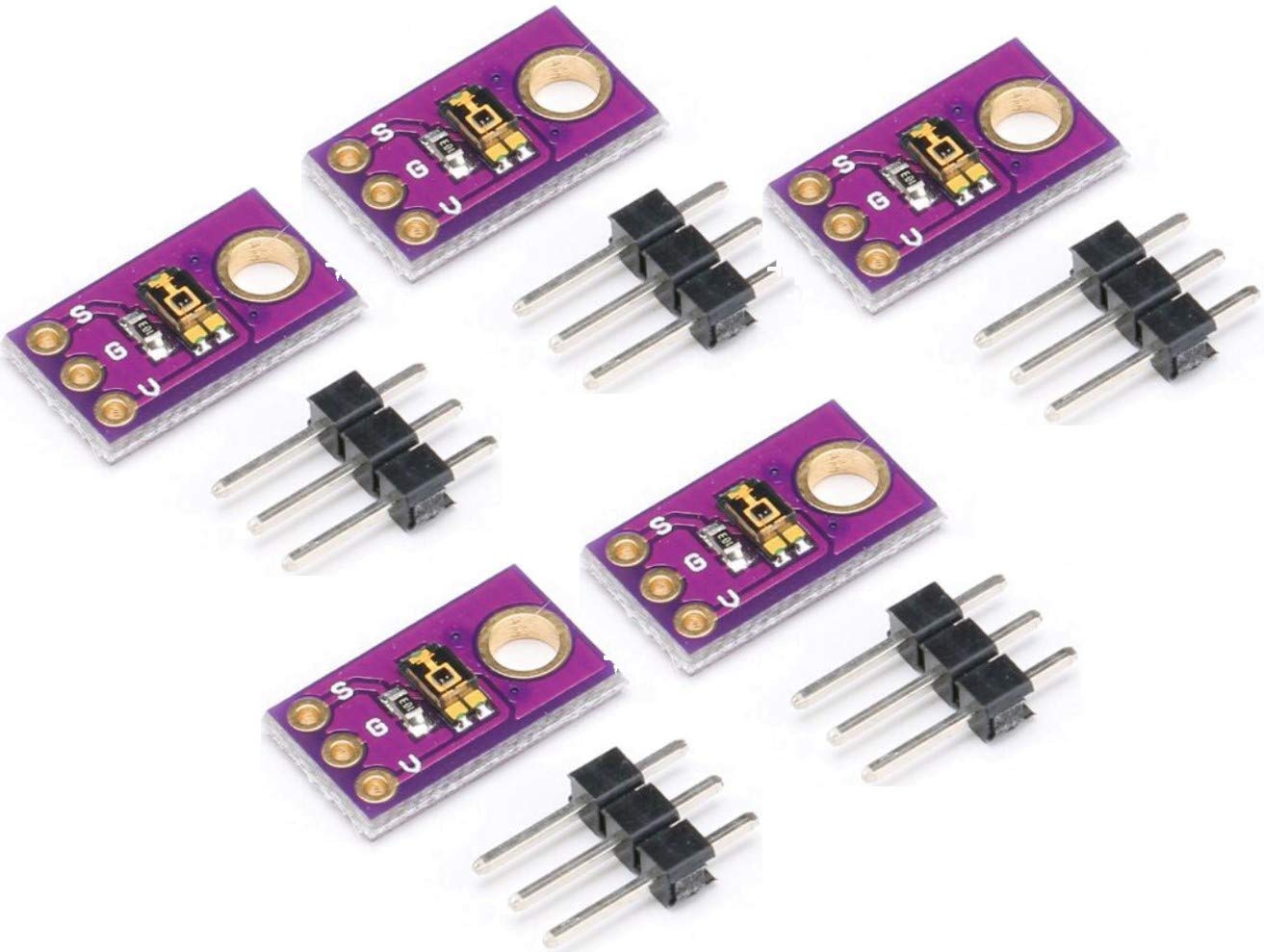5pcs TEMT6000 Light Sensor TEMT6000 Sensitivity Ambient Light Simulate Intensity