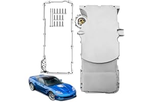 VANPERT 12624617 Engine Oil Pan with Gasket Replacement for Chevy Corvette Base Convertible Hatchback 2-Door 6.0L 6.2L 2005-2013 Replace 264-189 12581810