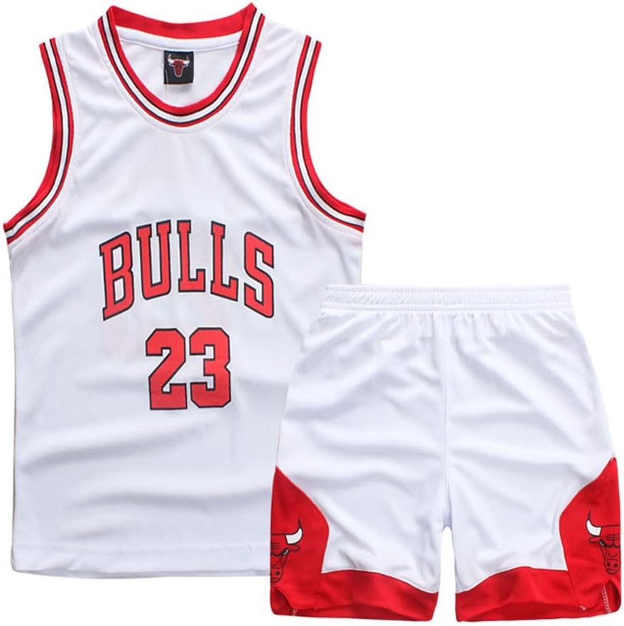 FILWS Basketball Jerseys Michael Jordan Children's Basketball Uniform Set Men And Women Children's Training Wear Sweat-absorbent Breathable Fan Sweatshirt