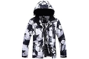 RIUIYELE Men's Ski Jacket and Pants Set Insulated Waterproof Snowsuits Winter Warm Outdoor Skiing Snowboard Jackets for Men