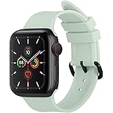 Native Union Curve Strap for Apple Watch – Water-Resistant Sleek Textured Silicone Strap – Embedded Stainless Steel Hardware – All-Day Versatility for all iwatch series