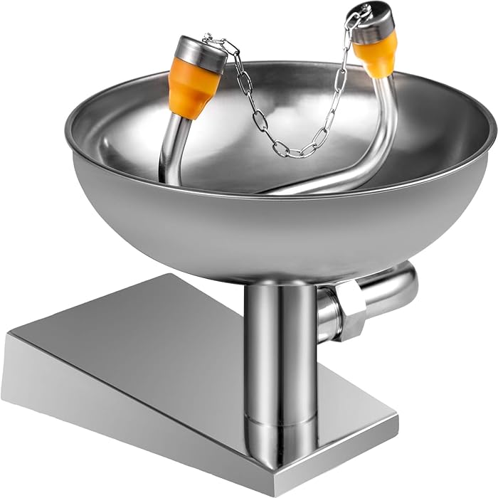 Buy BestEquip Emergency Eyewash Wall Mounted 304 Stainless Steel 12L