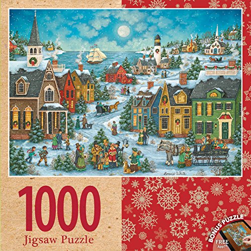 MasterPieces Holiday Harbor Side Carolers Jigsaw Puzzle, 1000-Piece