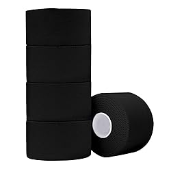 ADMITRY Athletic Tape,5 Pack Black Sports