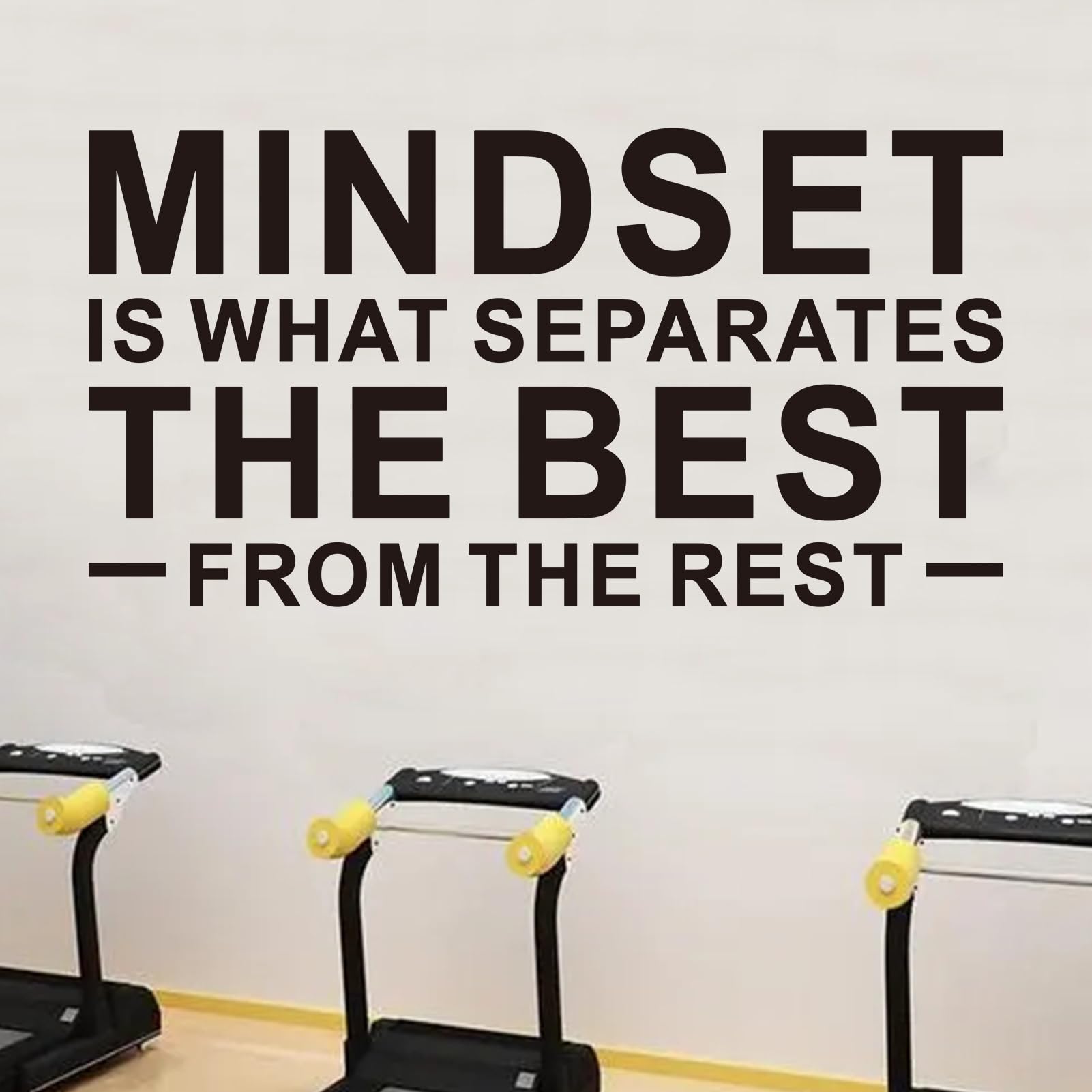 AnFigure Gym Quotes Wall Decals: Inspirational Office Vinyl Art Wall Stickers for Garage Classroom School Workspaces - Mindset is What Separates The Best from The Rest 28.6"X15" — image 1