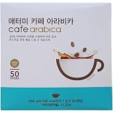 Caf&eacute; Arabica Instant Coffee &ndash; 50 Single-Serve Sticks | Smooth &amp; Aromatic Flavor | Convenient Home, Office &amp; Travel Packets