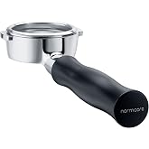 Normcore 58mm Bottomless Portafilter, Naked Portafilter Fits E61, Flair 58, ECM, Rocket, Sanremo, Synesso, Slayer, VBM, Included 18g Basket, Black