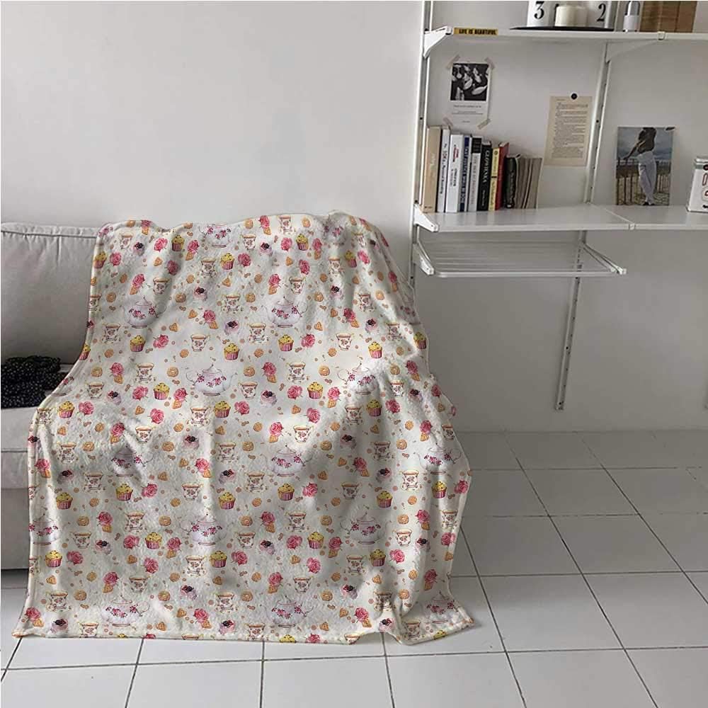 paintinghome Throw Blanket Vintage, Antique Retro Tea Cups