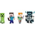 Set of 4 Diecast Figures Minecraft Video Game Metalfigs Series Diecast Models by Jada