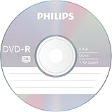 Philips 50 Pack DVD+R Blank Discs 4.7GB 1-16X Speed Recordable Media view 2