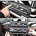 Compatible with BMW 5 Air Grille, Jaronx Upgraded Replacement Grille Dashboard Console Central Air Vent Conditioning Heater AC Ventilation (Series 520 523 525 528 530 535 2010-2016)