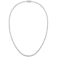 MDFUN Tennis Necklace for Women/Men,18K Gold Plated
