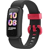BIGGERFIVE Vigor Kids Fitness Tracker for Girls & Boys Ages 5-15, Kids Watch with IP68 Waterproof, Pedometer, Activity Tracker with Heart Rate & Sleep Monitor, Calorie & Step Counter Watch