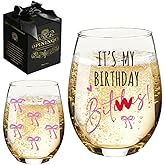 Funny Gag Wine Glass Gift for Women - Funny Christmas Birthday Glasses for Best Friend Girlfriend Sister Coworkers Female, Fun Goodbye Leaving Farewell Gifts for Coworkers, Adult Humor Gift for Her-57