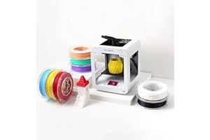 Toybox 3D Printer for Kids, No Software Needed (Includes: 3D Printer, 8 Preselected Printer Food Rolls, Free 500+ Toy Digital Catalog, Removable Bed), Deluxe Pack (Alpha One)