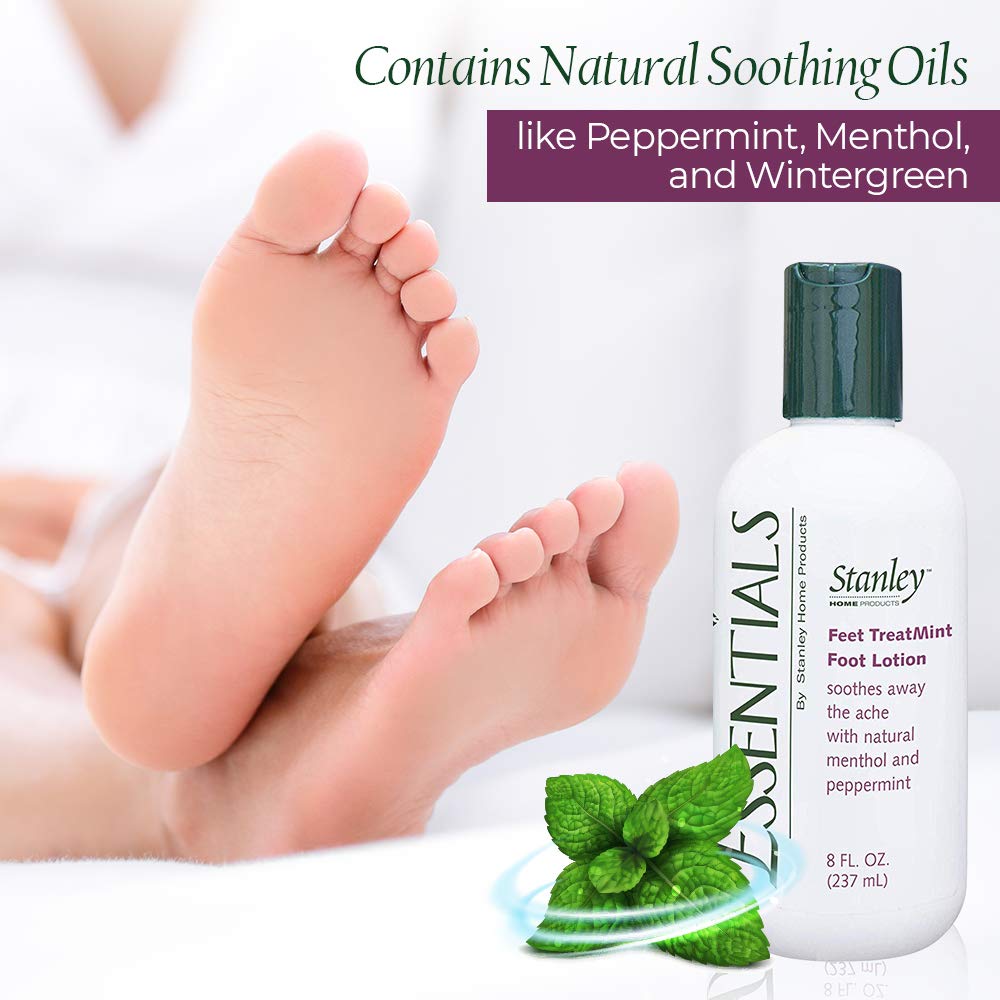 Stanley Essentials Feet TreatMint Foot Lotion 8oz – Moisturizing Foot Cream with Natural Peppermint – Relaxing Pain Relief For Men & Women : Beauty