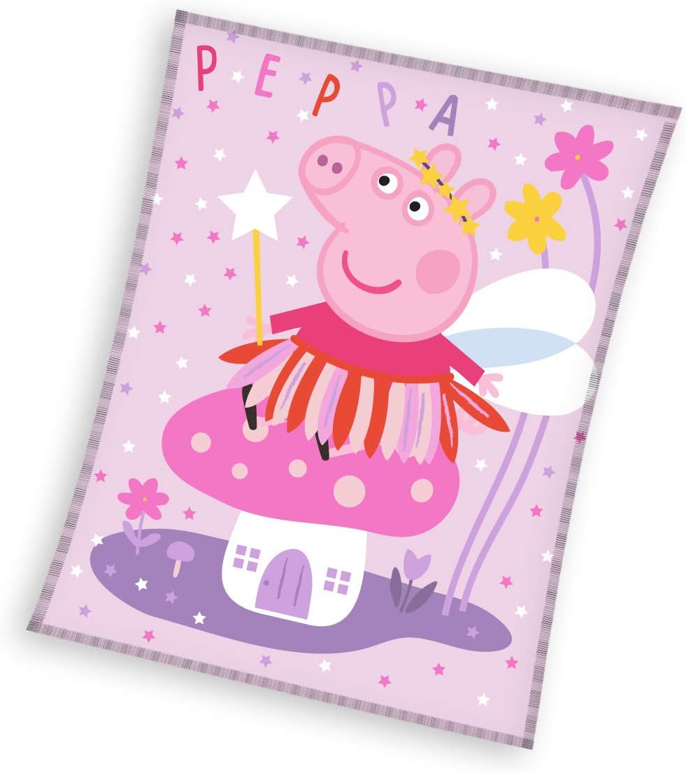 Peppa Pig Polar Fleece Throw Blanket 150x200 CM 100 Polyester Amazon