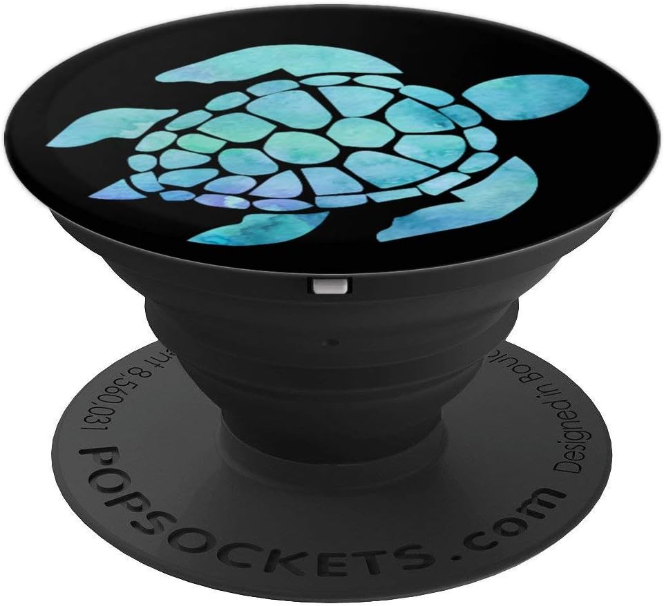 Sea Turtle Hawaiian - Ocean Sea Turtle PopSockets Grip and Stand for Phones and Tablets