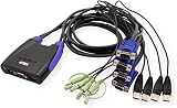 ATEN 4-Port USB VGA KVM Switch with Audio CS64US view 2