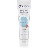 Glowmula Whole Body Deodorant Cream – Aluminum-Free, Baking Soda-Free, Sensitive Skin Safe, 48H Odor Protection – Cypress & Sage – 3.5 oz