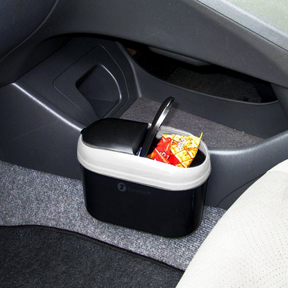 Zone Tech Traveling Car Garbage Can Portable Vehicle Trash Bin Litter