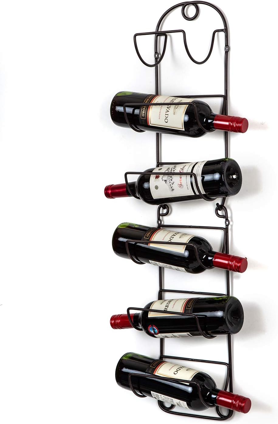 SODUKU Towel Rack Wall Mounted Metal Wine Rack Towel Shelf for Bathroom Bronze: Home & Kitchen
