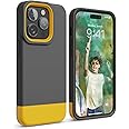elago Glide Armor Case Designed for iPhone 14 Pro Case, Drop Protection, Shockproof Protective TPU Cover, Upgraded Shockproof, Mix and Match Parts, Enhanced Camera Guard [Dark Gray/Yellow]