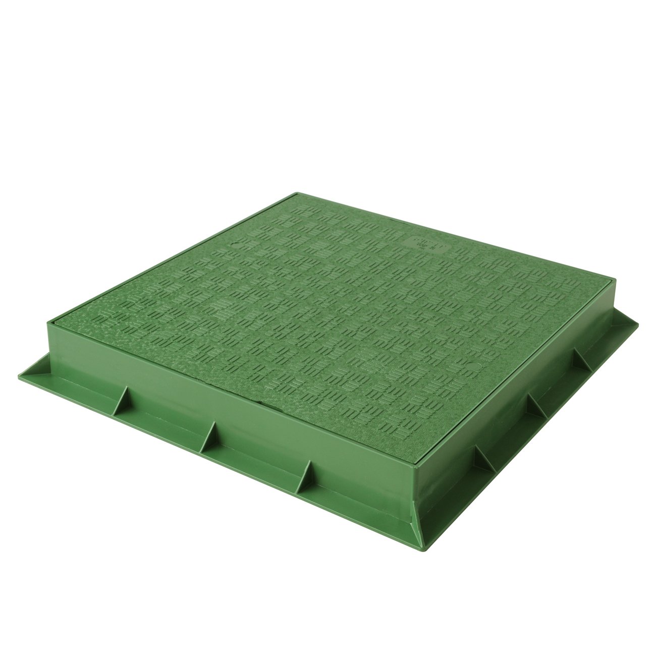 First Plast TCDP30V Frame with Folding lid Made of PVC, Green, 300 x 300 mm