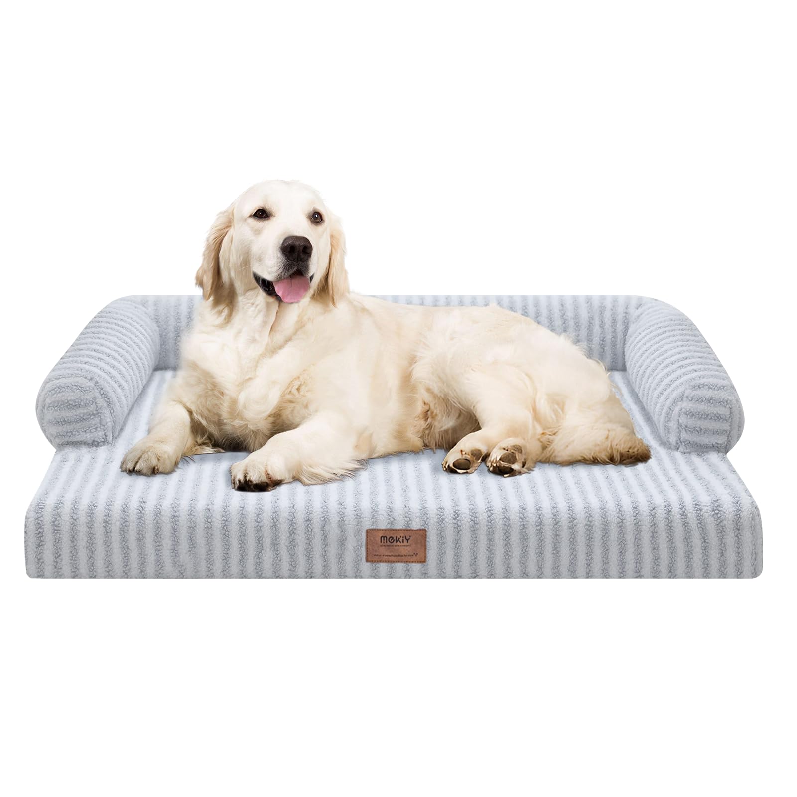 Orthopedic Waterproof Dog Bed for Extra Large Dog Sofa Comfy Pet Bed with Washable Removable Cover & Non-Slip Bottom Image