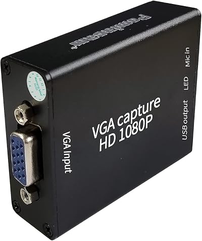 POMIACAM VGA Capture Card USB 2.0 Video Audio Converter HD 1080P Linux Android