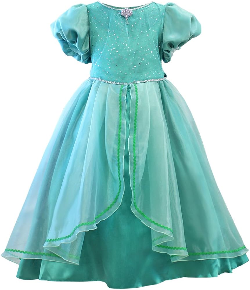 Amazon 子供ドレス ディズニー アリエル 女の子 キッズ ジュニア リトルプリンセス Little Princess 130cm フォーマル 通販