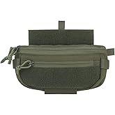 AOTUMUT Tactical Drop Dangler Pouch with Hoop and Loop Sub Abdominal Carrying Kit Bag Utility Tool Pouch Waistpack for Chest Rig Vest