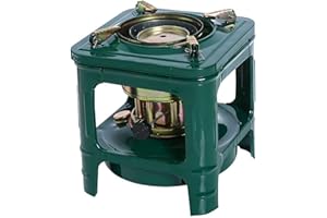 8-Wicks Portable Kerosene Stove – 1L Metal Camping Stove Fogon de Petróleo para Cuba, Burning Time Outdoor Camp Heater Cookwa
