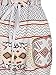 Choies Women's White Tribe Print Drawstring Waist Boho Romper Jumpsuit M