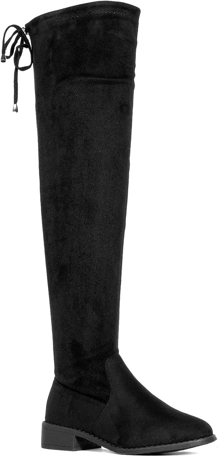  | Tokyo-25 Women's Stretchy Over The Knee Riding Boots (Medium Calf) | Over-the-Knee