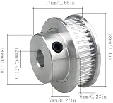 Yxtaii GT2 Timing Belt Pulley 40 Teeth 12mm Bore 6mm Width Aluminum Pack 2 view 4