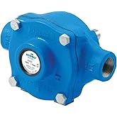 PENTAIR HYPRO 6500C 6-Roller Pump, Cast Iron, 21.8 GPM, 300 PSI, 1200 RPM, 3/4" x 3/4" NPT Ports, Viton Seal, Solid Shaft, High Performance Agricultural Sprayer Pump