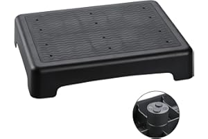 TARFEPA Mobile Step Stool,Indoor/Outdoor Non-Slip Step Platform,Portable Stair Aid for Adults and Seniors for Stairs,Kitchen,Office,Door,Bed,Car Safety Steps,Black-Black