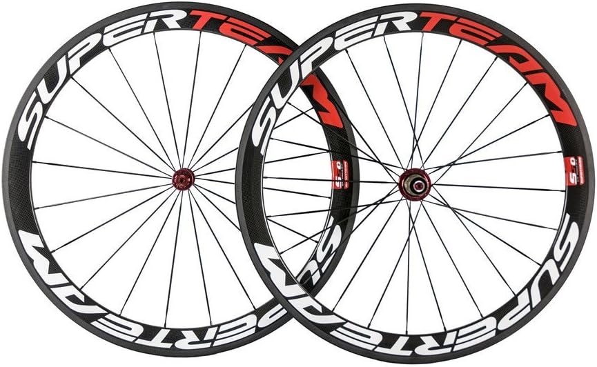 Superteam Carbon Rims 700c clincher Bike Wheelset 50mm Clincher Road wheels
