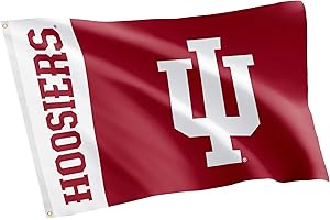 Desert Cactus Indiana University Flag Hoosiers Bloomington Banners 100% Polyester Indoor Outdoor 3x5 feet Flags (Team Name)