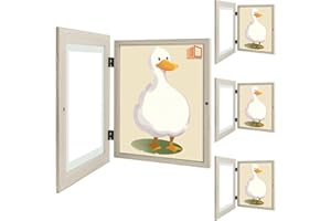 Frametory, Kids Artwork Frames Changeable, 8.5x11 Kids Art Frames Picture Display Kids Front Opening for Children Art Projects Schoolwork Crafts, Horizontally & Vertically Wall Hanging Grey (4 Pack)