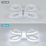 Comely 30W Flower Shaped LED Ceiling Light 6500K 3500LM Modern Living Dining view 9