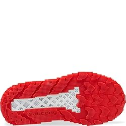 Saucony Boy's Voxel 9000 Sneaker, Grey/red, 025