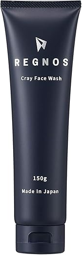 洗顔 メンズ REGNOS(レグノス) 泥洗顔 洗顔料 クレイ洗顔 洗顔フォーム 大容量150g 毛穴 黒ずみ いちご鼻 テカリ/べたつきやすい肌に 保湿 男性 日本製