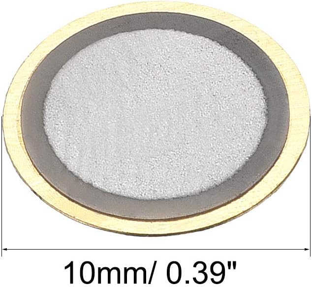 sourcing map 20 Pcs Piezo Discs 10mm Acoustic Pickup Transducer Element Trigger Buzzer Drum Guitar - Image 4