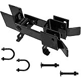 Black Chain Link Residential Strong Arm Double Gate