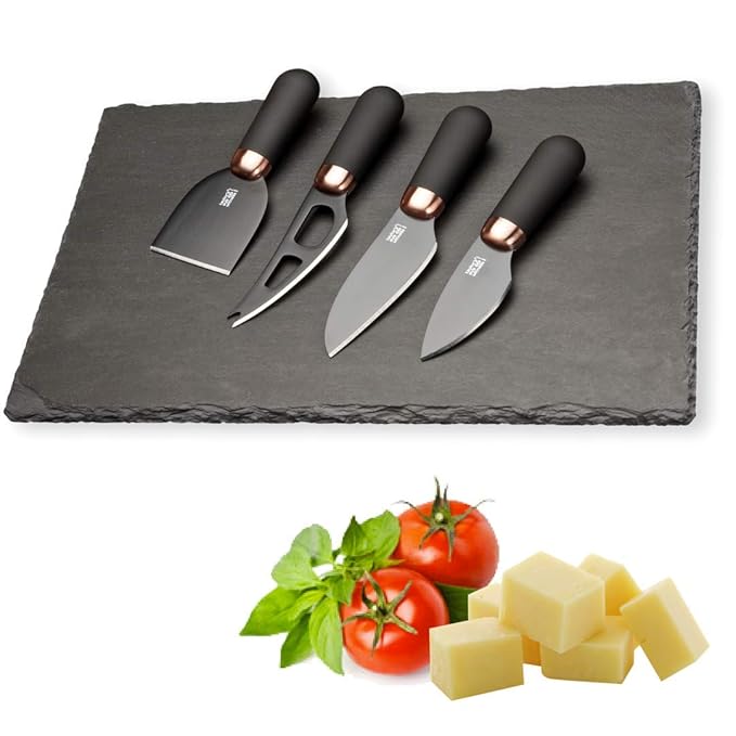Brooklyn by Taylor's Eye Witness Cheese Board & Cheese Knife Set Anti
