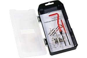 Highking Tool Thread Repair Kit, M4 x 0.7mm Metric Thread Repair Insert Kit Compatible Hand Tool Set for Auto Repairing (M4-0.7)